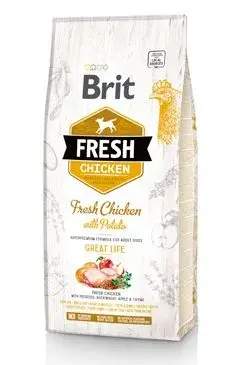 Brit Fresh Dog Chicken & Potato Adult Great Life 12kg