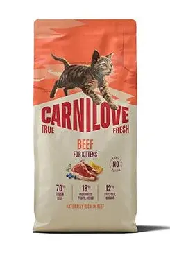 Carnilove True Fresh - granule pro kočky Carnilove Cat True Fresh Dry Beef Kittens 6kg
