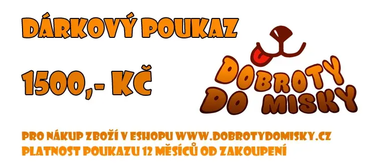 Dárkový poukaz v hodnotě 1500kč