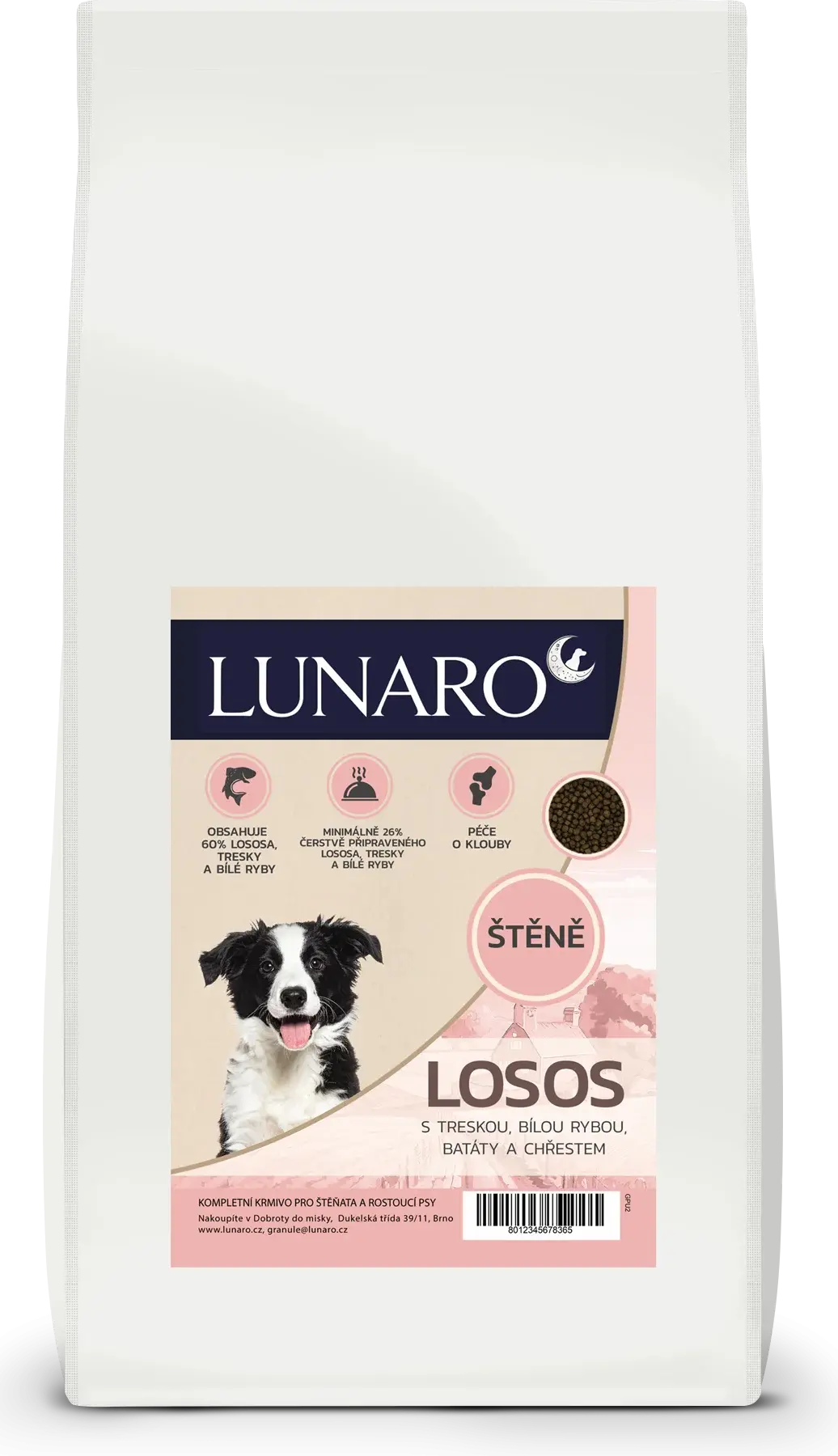 Lunaro Silver Tide Puppy 12kg - losos a ryby s batáty