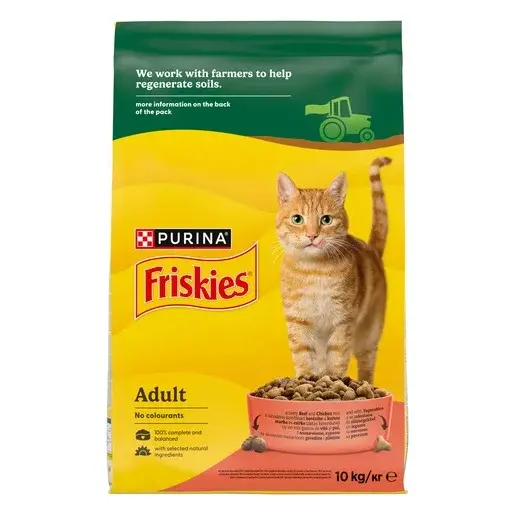 Friskies hovězí s kuřetem a zeleninou pro kočky 10 kg