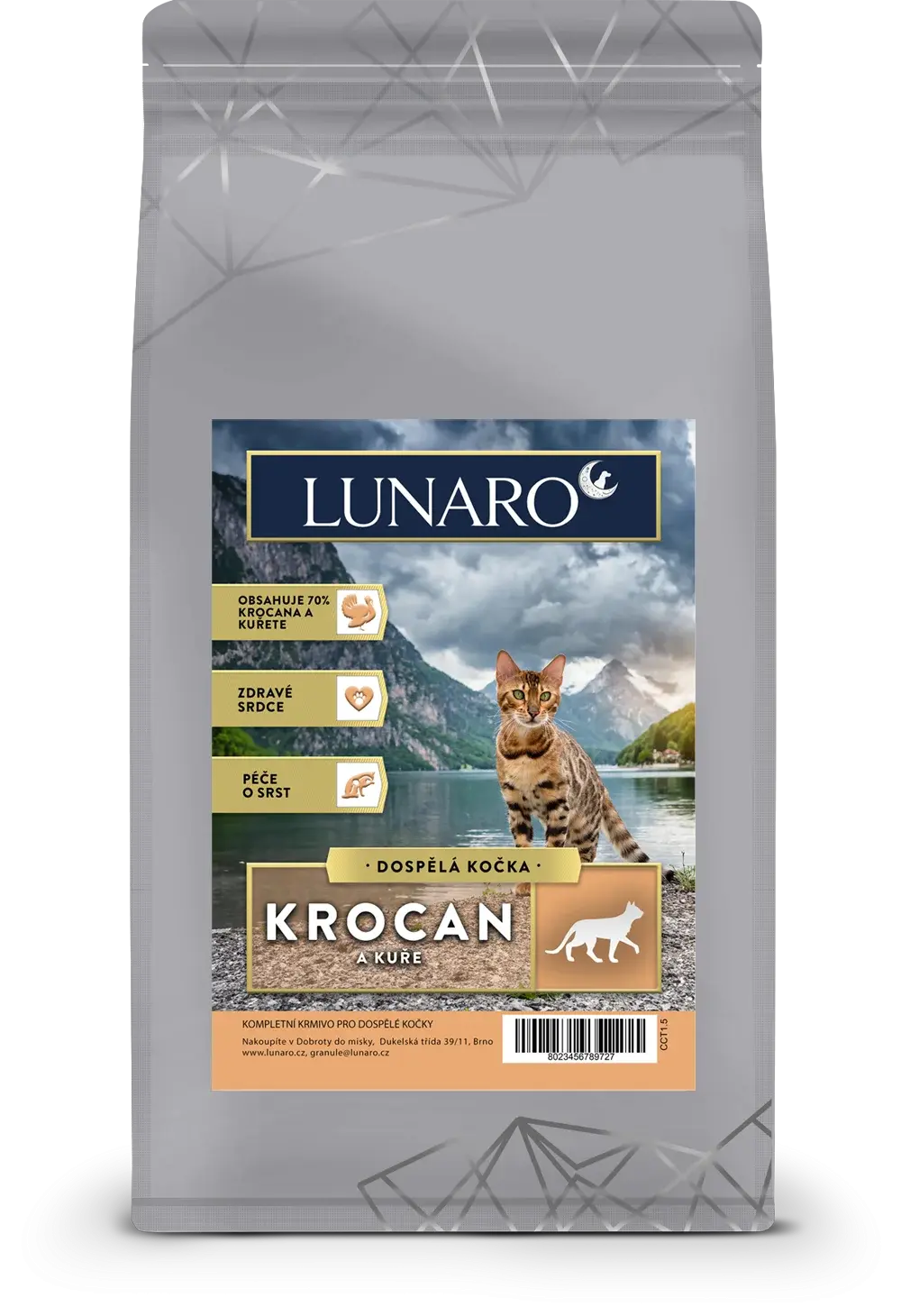 Lunaro Cat Chickura adult 5kg - krocan a kuře