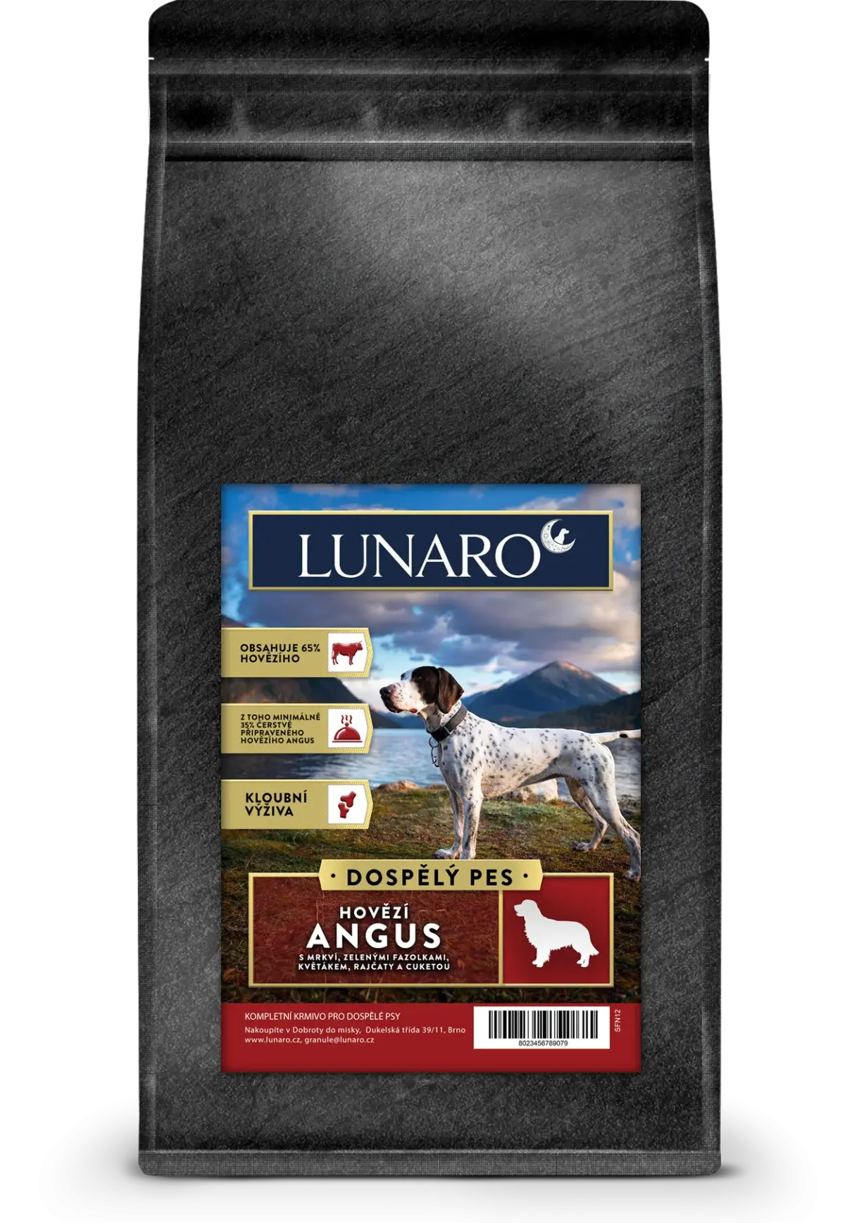 Lunaro Meadow Angus Adult 6kg - Hovězí Angus s batáty