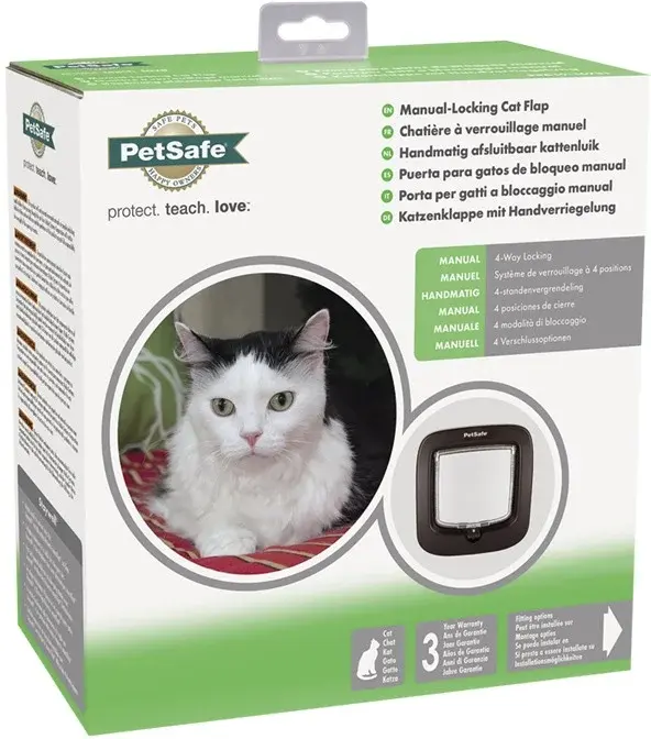 Pet Safe PetSafe Manual Cat Flap dvířka pro kočky do 8 kg hnědá