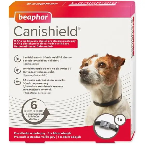 Beaphar obojek antiparazitní Canishield pes 48cm