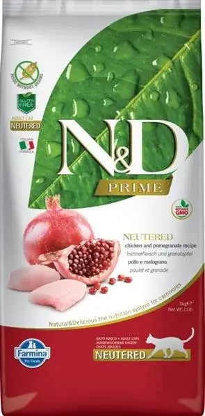 N&D PRIME Cat GF Chicken & Pomegranate Neutered Adult 5 kg