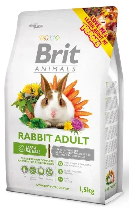 Brit Animals Rabbit Adult Complete 1,5kg