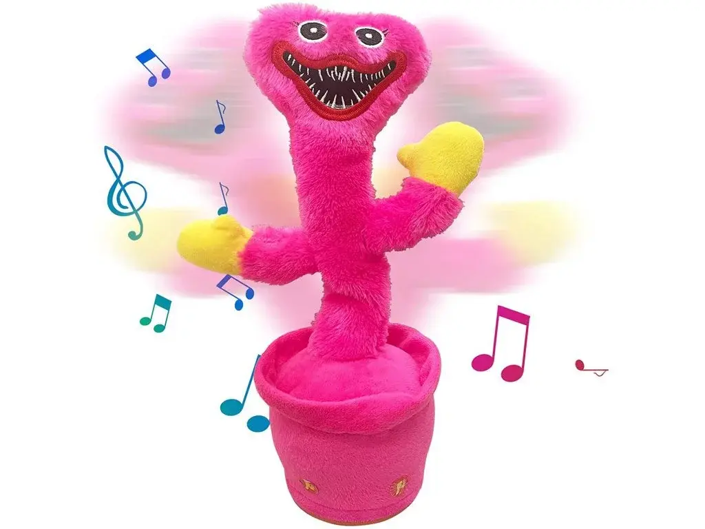 Zaparkorun Plyšový tančící a mluvící Huggy Wuggy - růžový