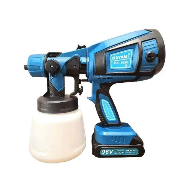 Aku stříkací pistole HAYAMI - 96 V - 900 ml + 2x baterie + příslušenství