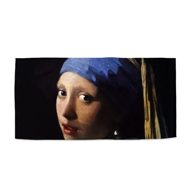 Ručník Dívka s perlou - Johannes Vermeer - 50x100 cm