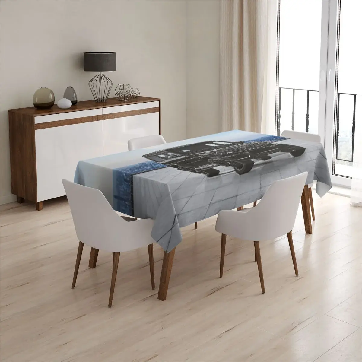 Ubrus AMG auto - 130x130 cm