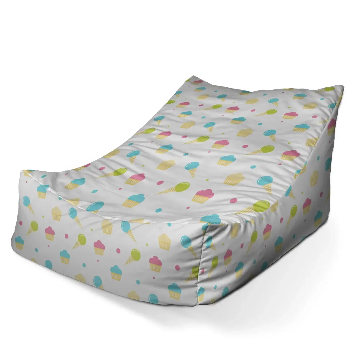 Sedací vak Lounge Zmrzlinky s muffiny - 80 x 95 x 50 cm