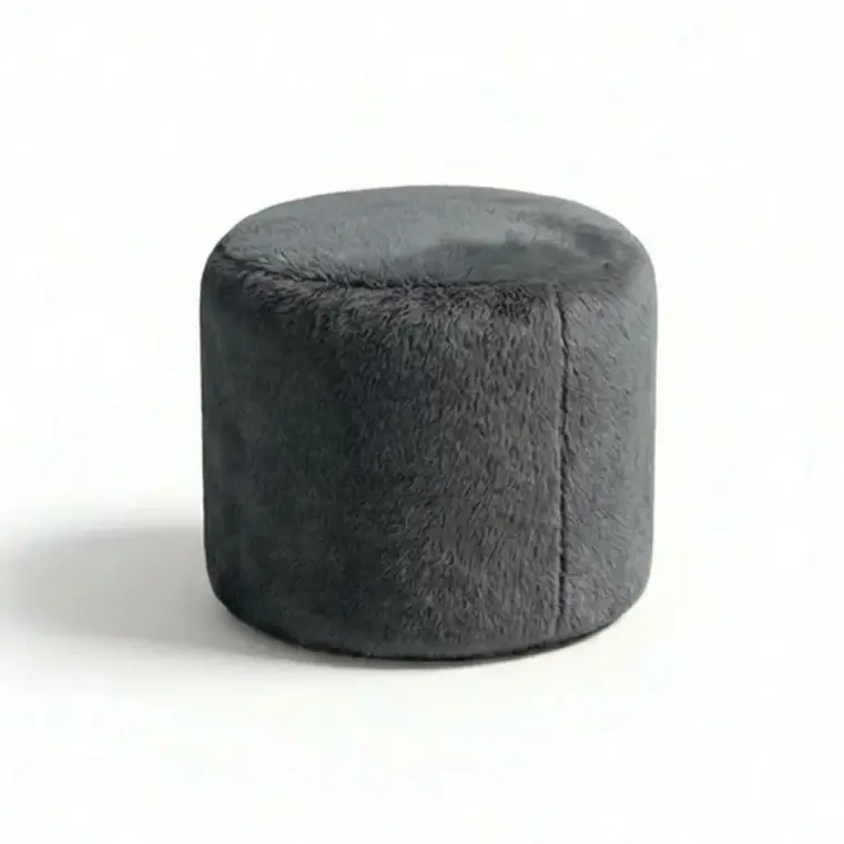 Taburet Circle SOFTY - Graphite - 38x48 cm