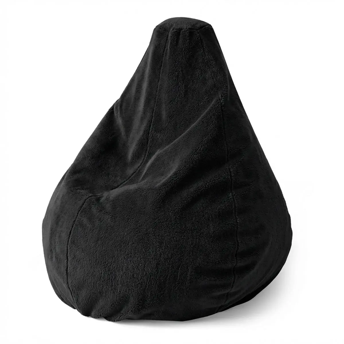 Sedací vak Pear SOFTY - Midnight Black - 70 x 95 x 15 cm