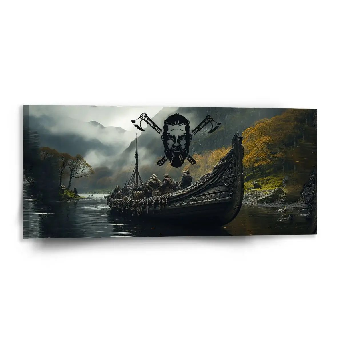 Obraz Vikingové Loď - 110x50 cm
