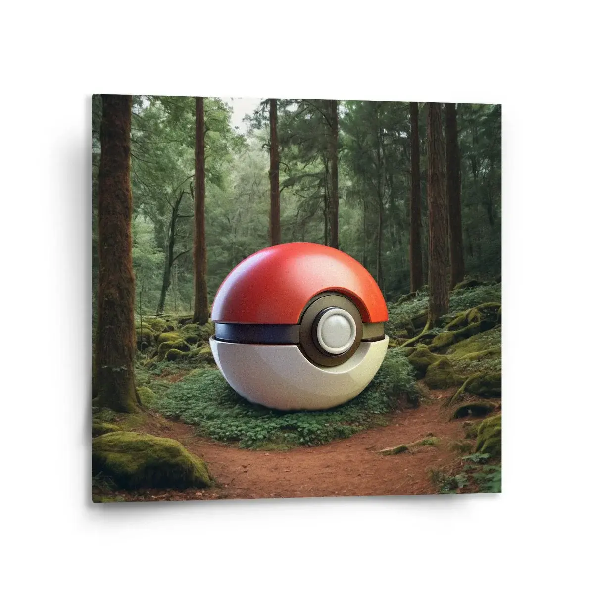 Obraz Pokemon ball Les - 110x110 cm