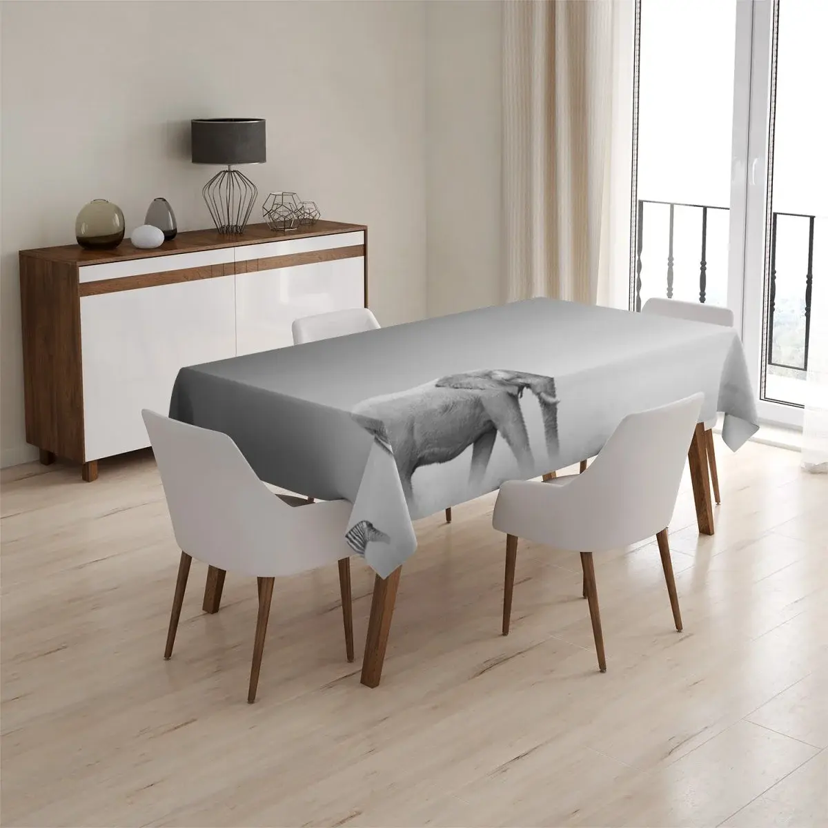 Ubrus Slon a zebra - 130x170 cm