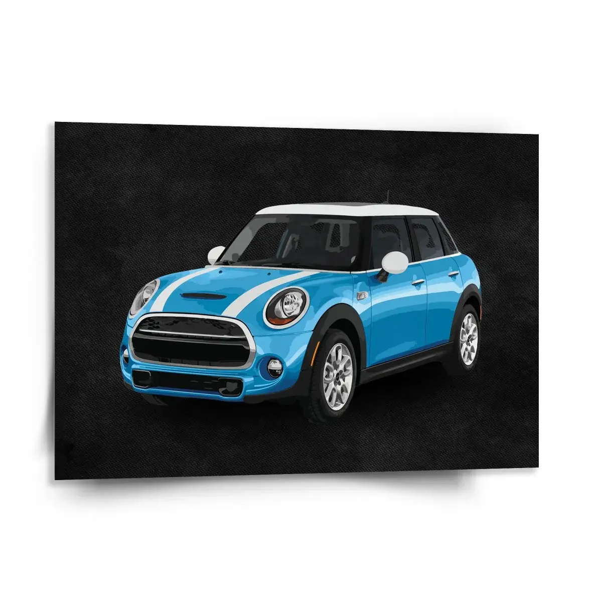 Obraz Mini sedan Černé pozadí - 150x110 cm