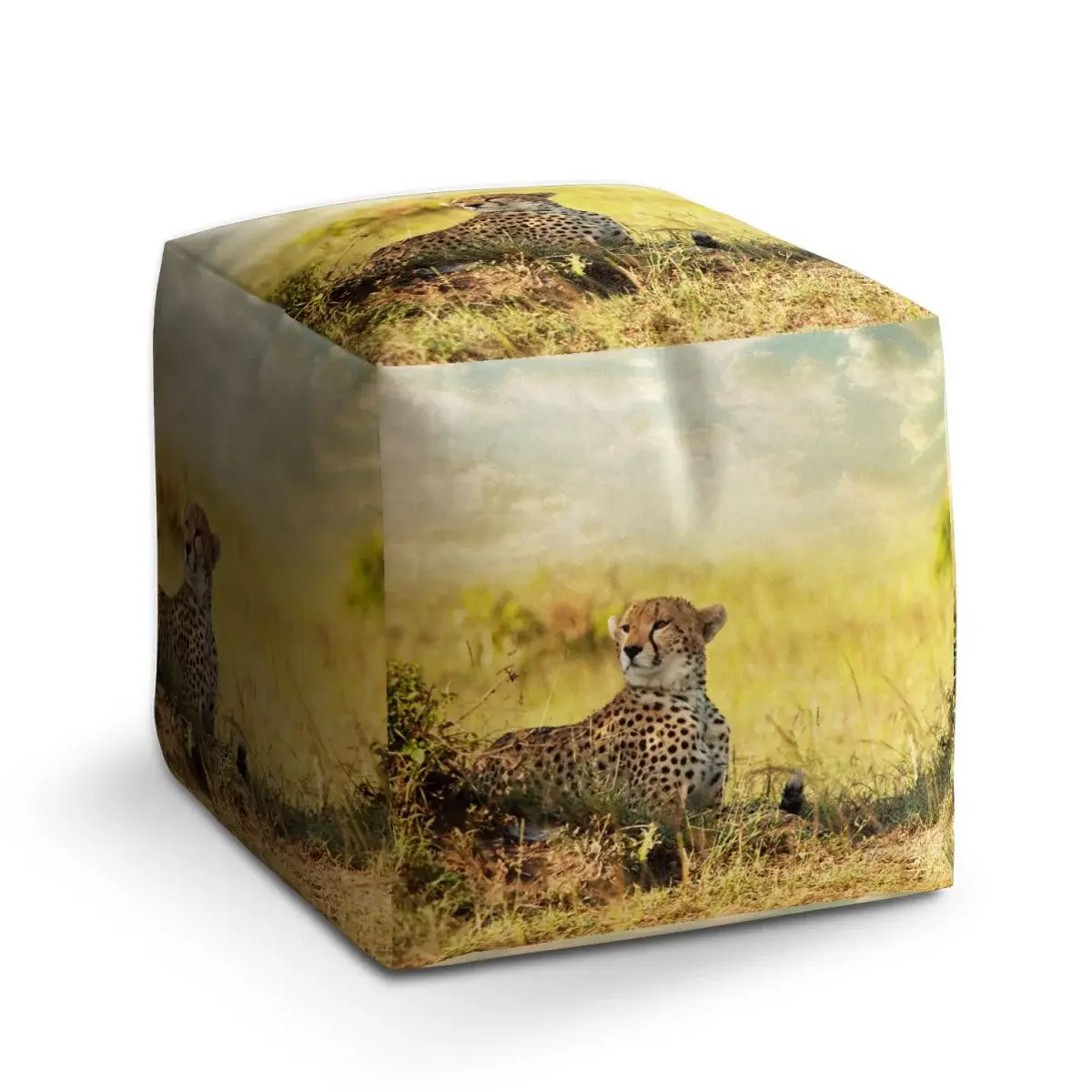 Taburet Cube Gepard - 50x50x50 cm