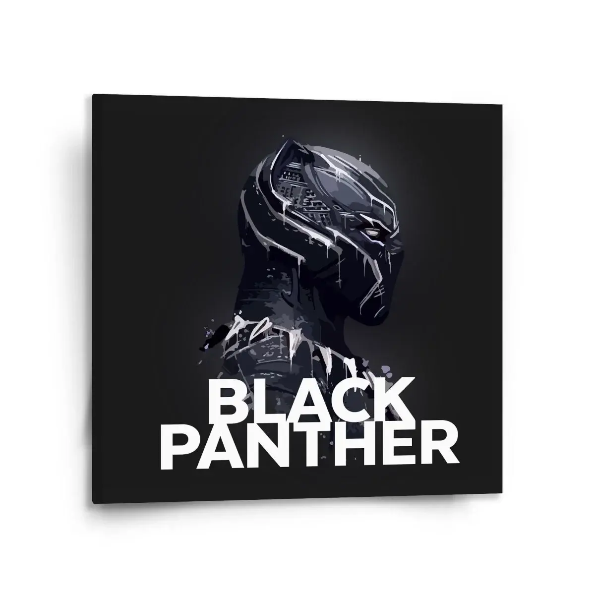 Obraz BLACK PANTHER z profilu Černý - 110x110 cm