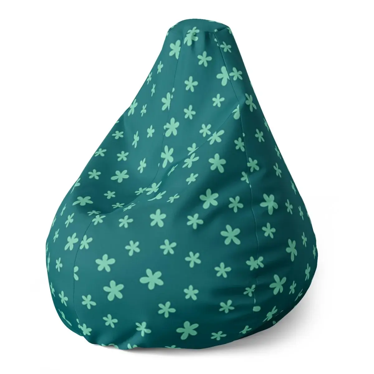 Sedací vak Pear Zelené hvězdy - 70 x 95 x 15 cm