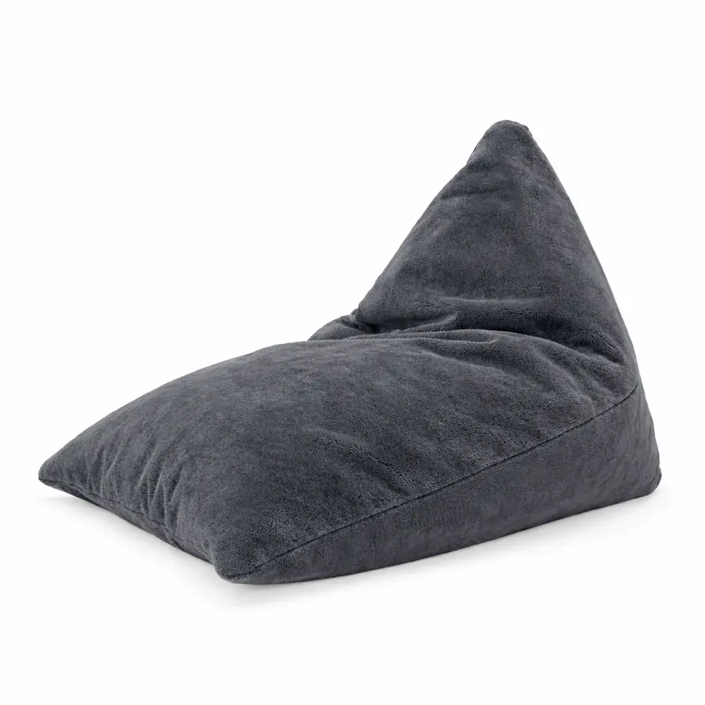 Sedací vak Triangl SOFTY - Graphite - 120 x 100 x 100 cm