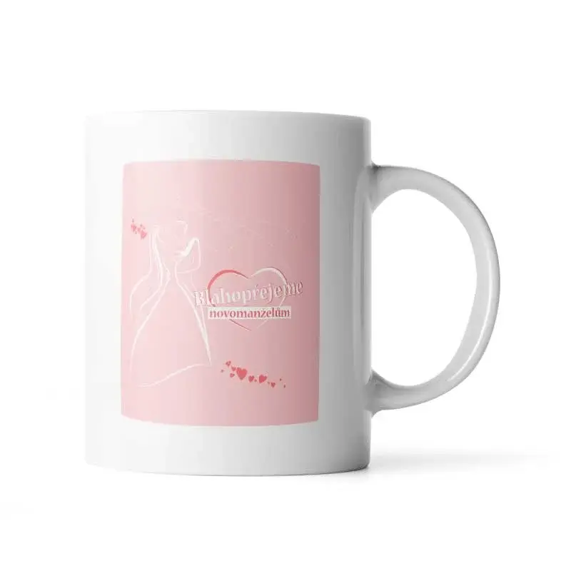Hrnek Blahopřejeme novomanželům - 890 ml - XXL