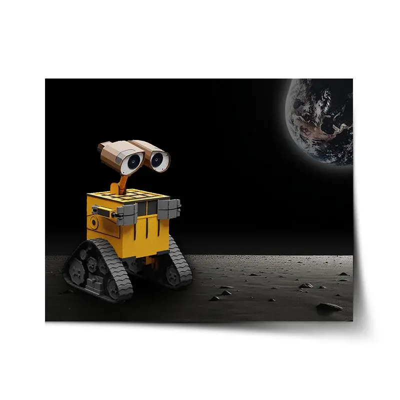 Plakát Wall-E robot Měsíc - 90x60 cm
