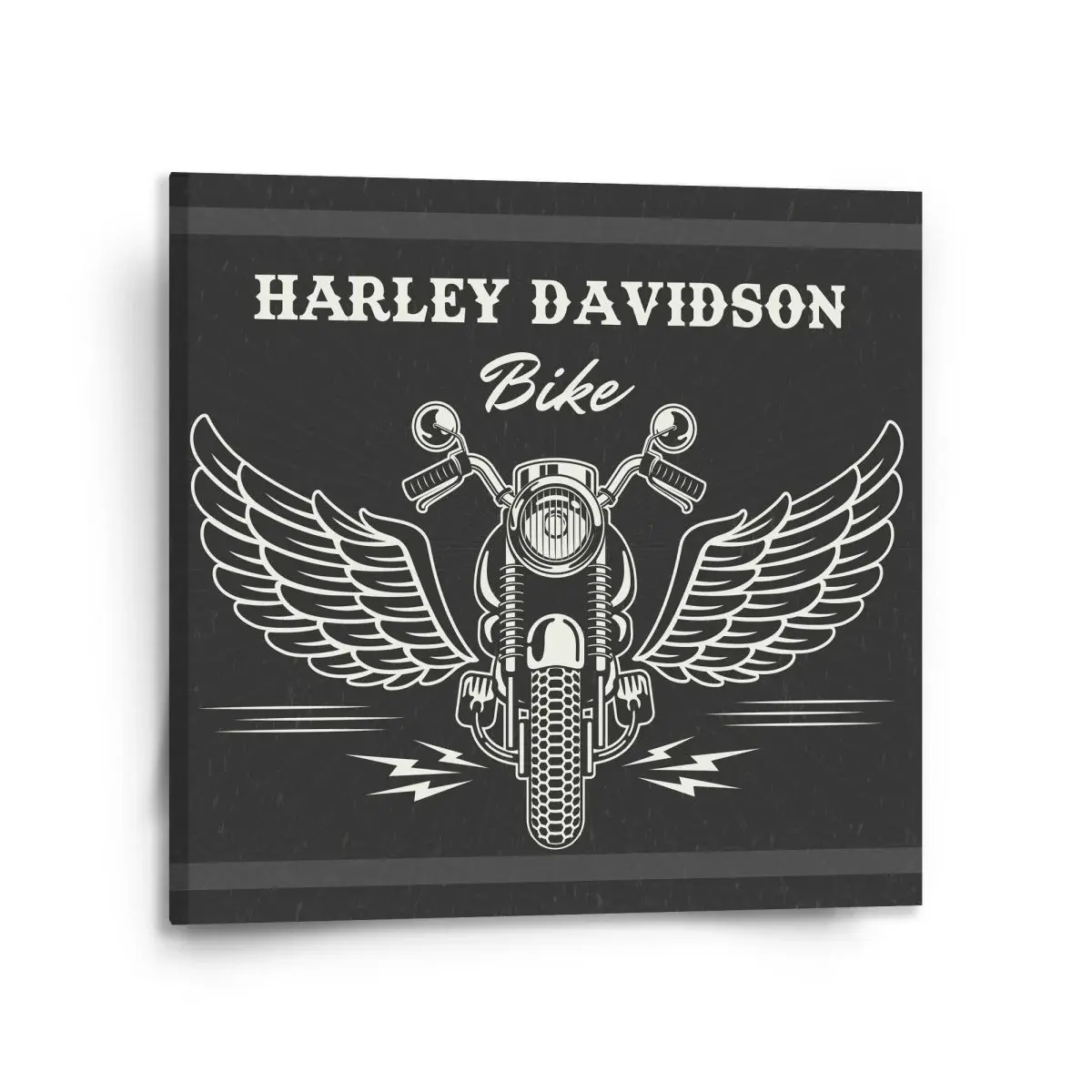 Obraz Harley-Davidson S křídly - 110x110 cm
