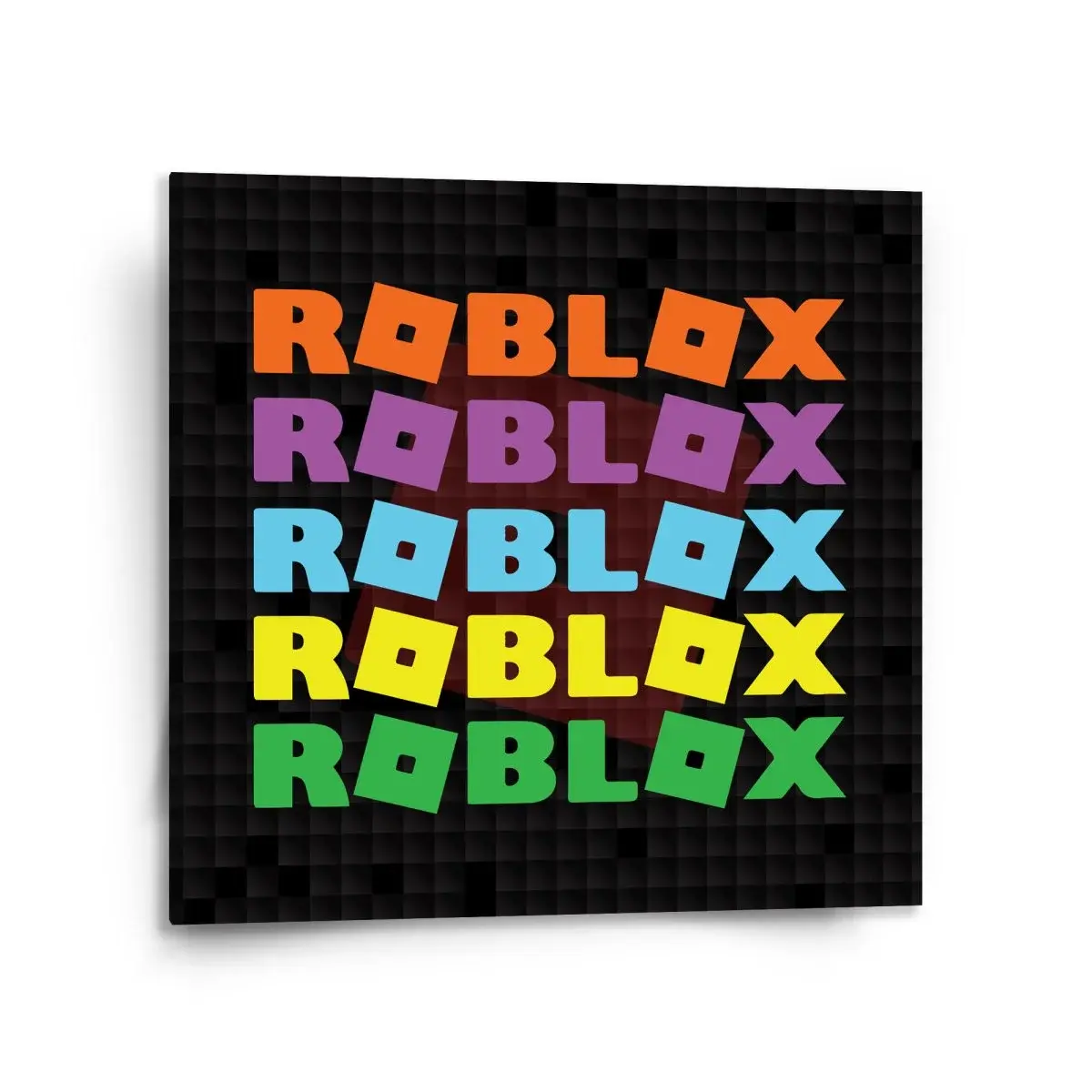 Obraz ROBLOX Barevný text - 110x110 cm