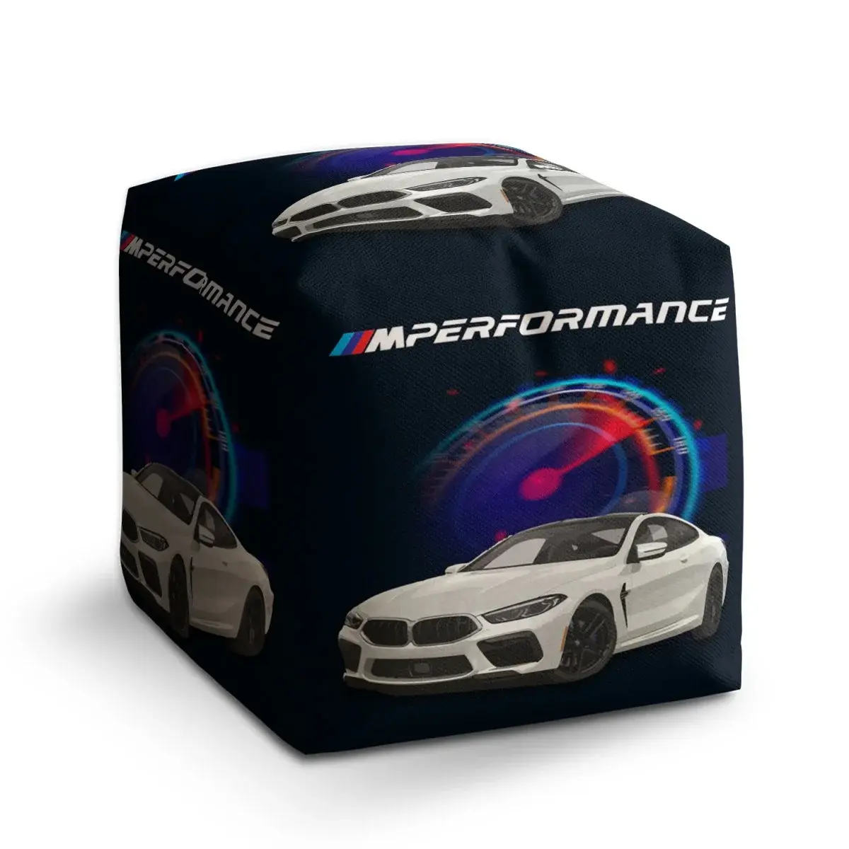 Taburet Cube MPERFORMANCE Tachometr - 50x50x50 cm