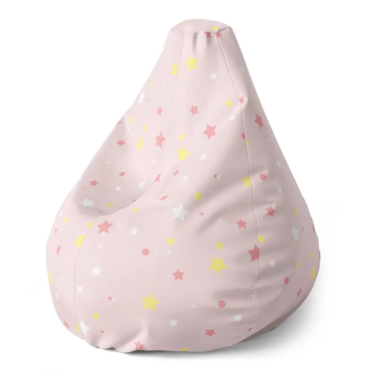 Sedací vak Pear Hvězdy a puntíky - 140 x 100 x 25 cm