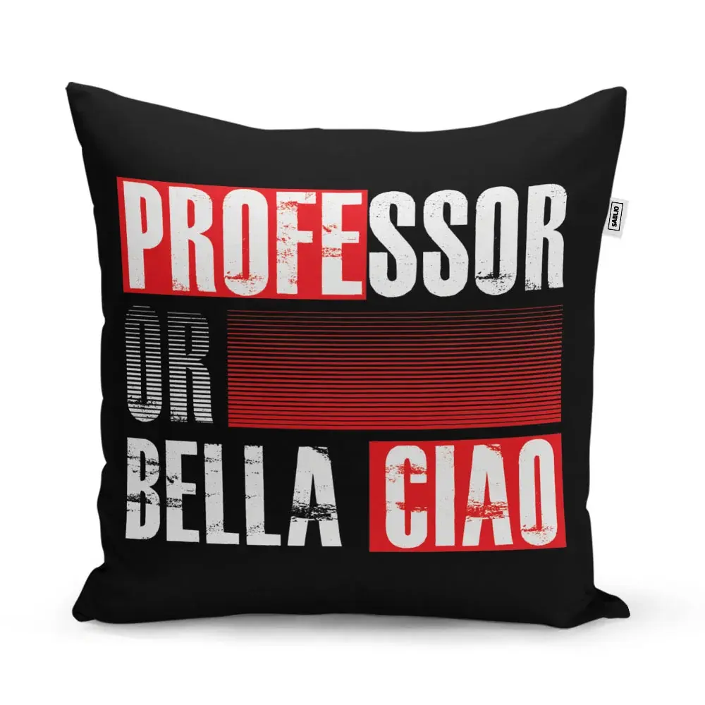 Polštář La Casa de Papel Professor or Bella Ciao motiv 3 - 60x60 cm