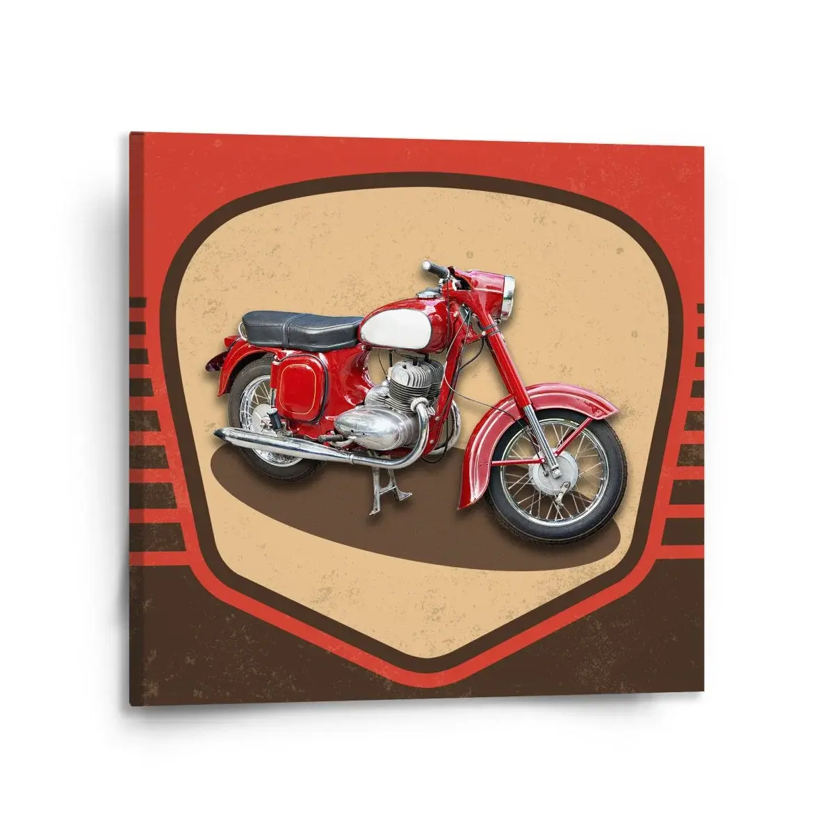Obraz Jawa panelka Vintage - 110x110 cm