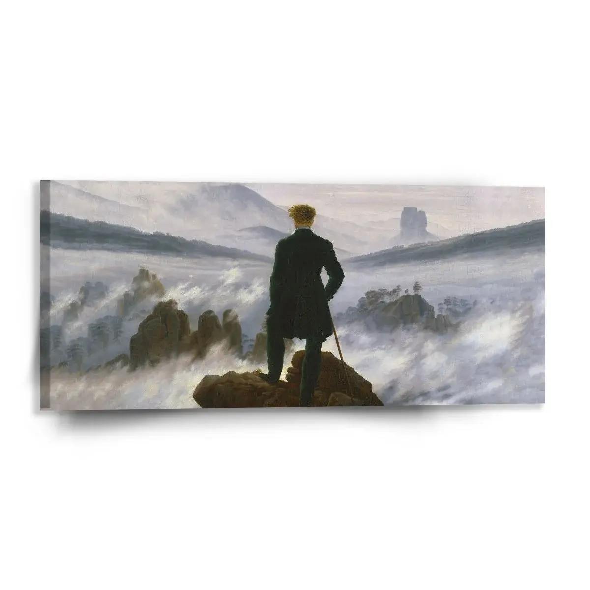 Obraz Poutník nad mořem mlhy - Caspar David Friedrich - 110x50 cm