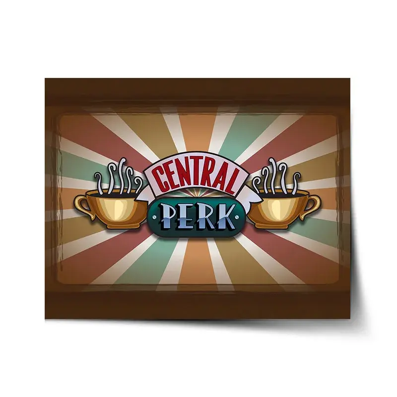 Plakát Seriál přátelé CENTRAL PERK Abstrakce - 60x40 cm