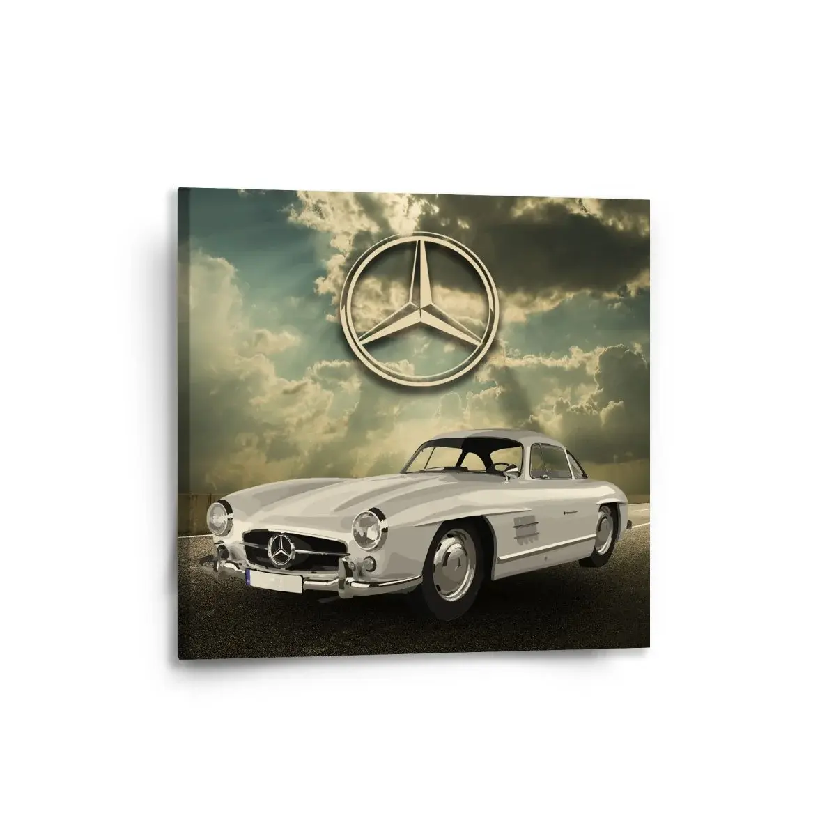 Obraz Mercedes-Benz 300 SL Na silnici - 50x50 cm