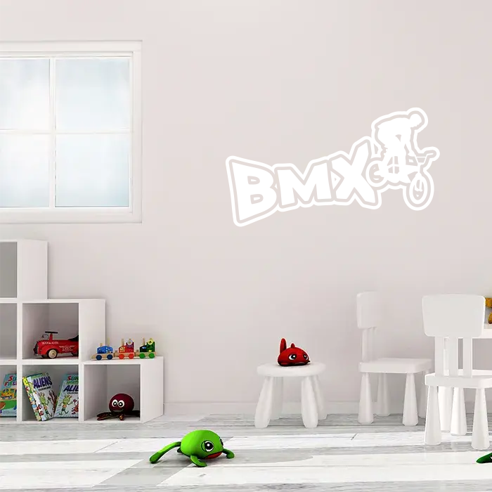Samolepka na zeď: nápis BMX -