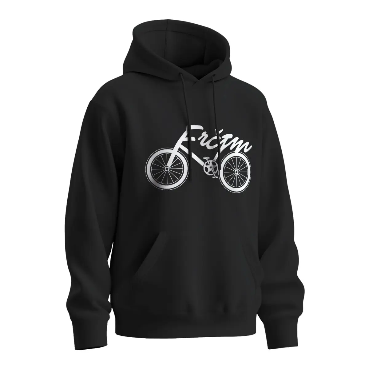 Mikina s potiskem Frčím - černá 2XL