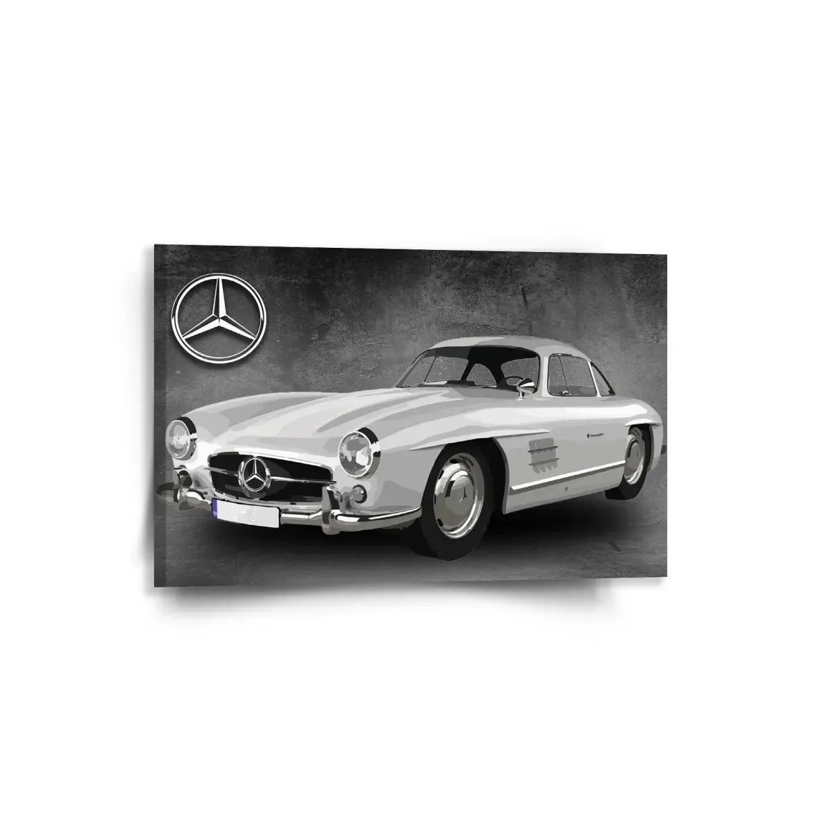 Obraz Mercedes-Benz 300 SL Šedé pozadí - 60x40 cm