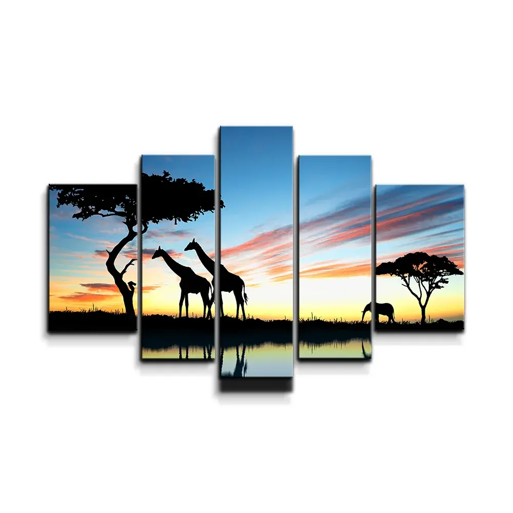 Obraz - 5-dílný Sahara - 125x90 cm