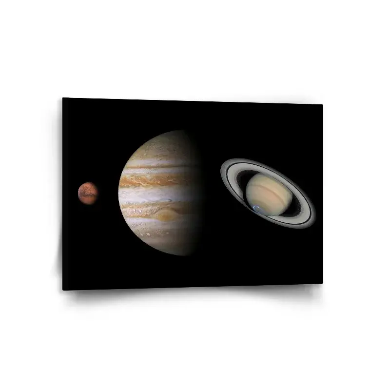 Obraz Planety a slunce - 120x80 cm