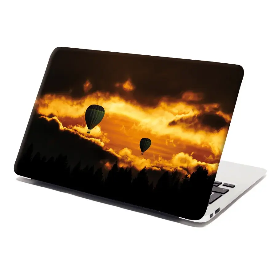 Samolepka na notebook Horkovzdušné balony - 29x20 cm