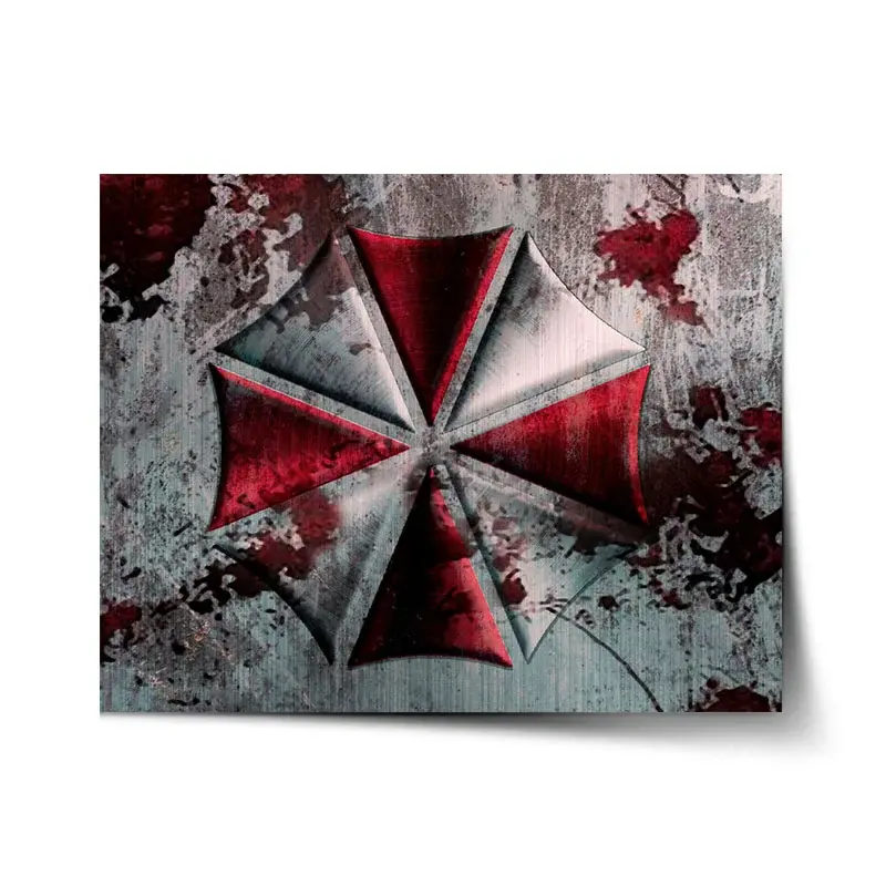Plakát Resident Evil Umbrella Corporation Steel - 90x60 cm