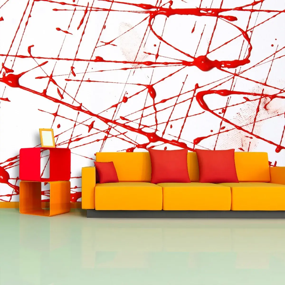 Tapeta Krvavé cákance - 125x75 cm