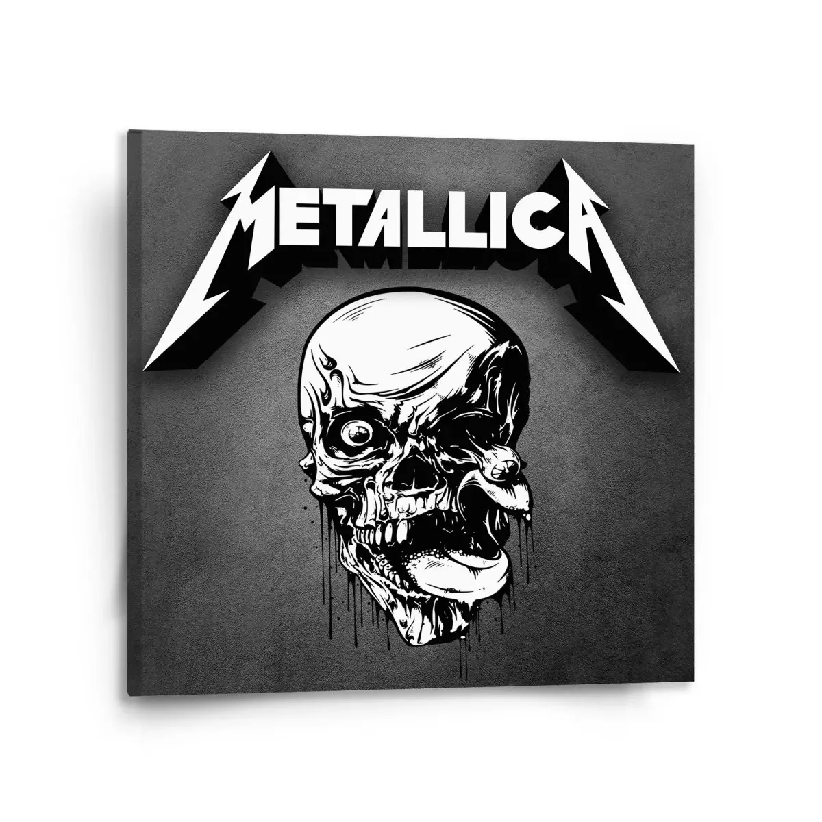 Obraz METALLICA Lebka Šedá - 110x110 cm