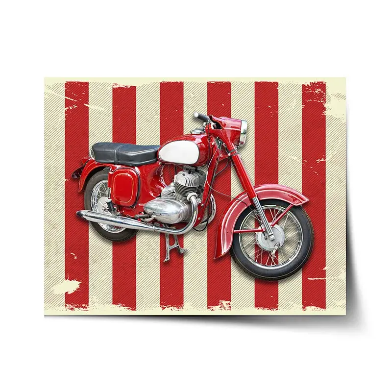 Plakát Jawa panelka Pruhy - 60x40 cm