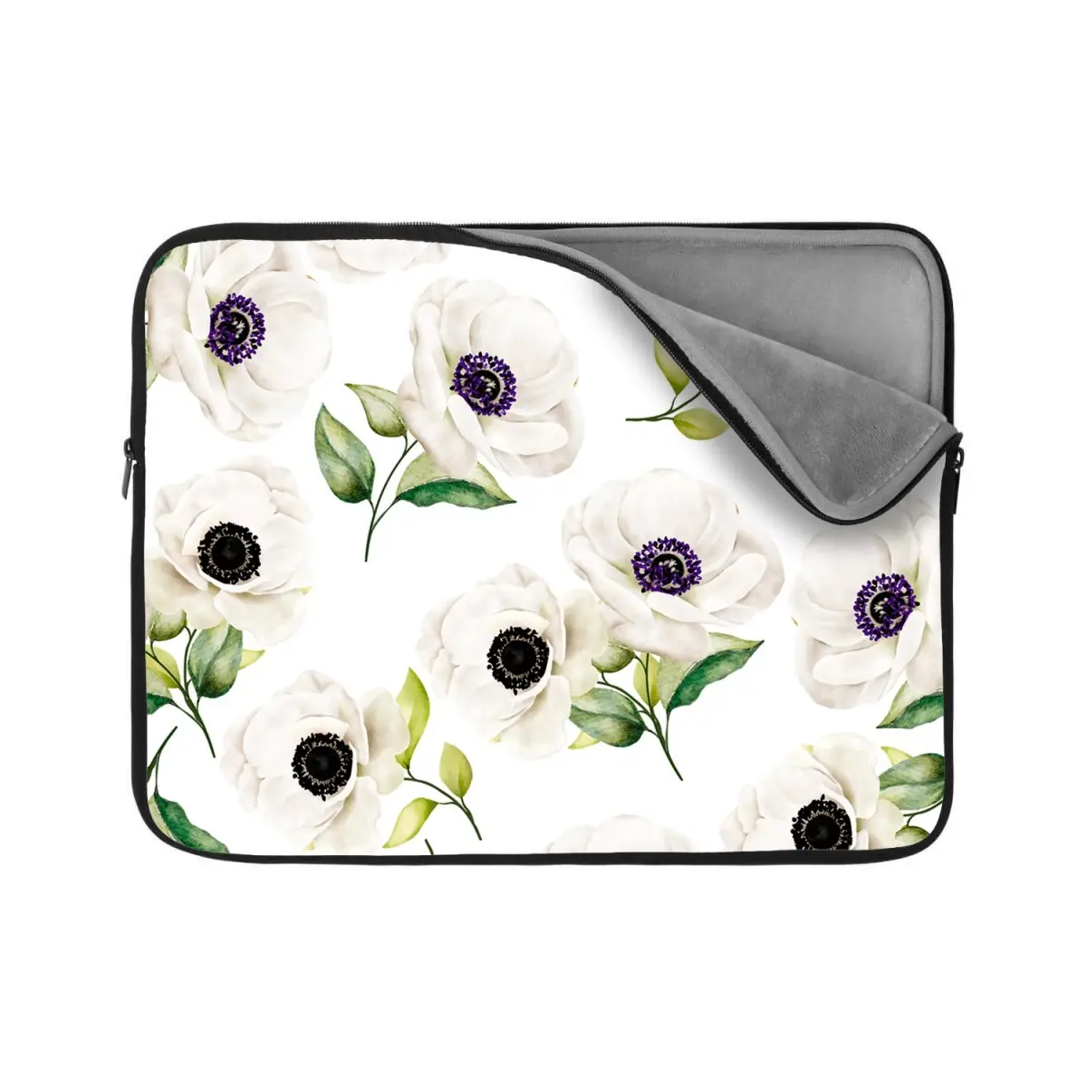 Obal na notebook Bílé sasanky - 15,6"