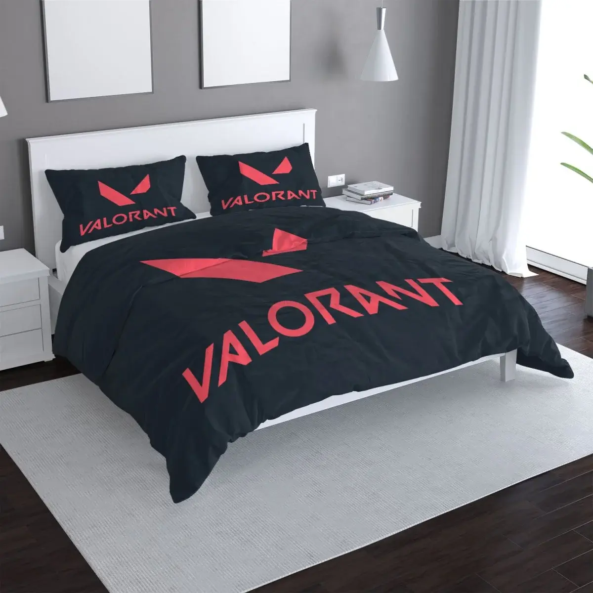 Povlečení VALORANT Black - 140x220 / 90x70