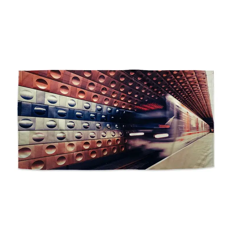 Ručník Metro v barevné stanici - 50x100 cm